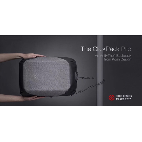 Рюкзак KORIN ClickPack Pro 46х34х16 см, комбинированный черный/серый