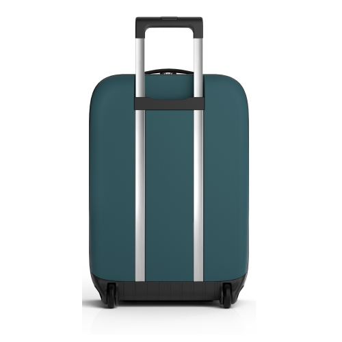 Чемодан складной Rollink Vega II 55x40x20 см, 2 колеса, сине-зеленый