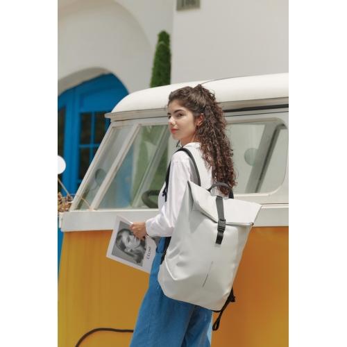 Антикражный водонепроницаемый рюкзак Urban Flap-Top, белый