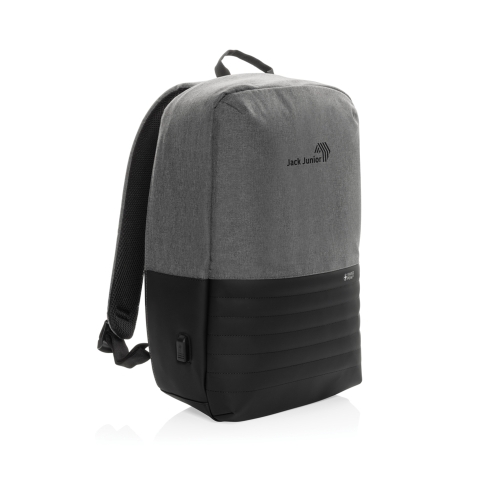 Антикражный рюкзак для ноутбука Swiss Peak с RFID-защитой из rPET AWARE™, 15,6’’