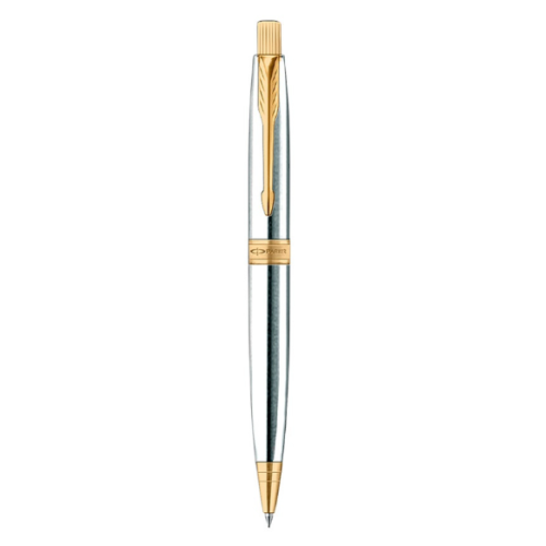 Parker Aster shiny chrome GT шариковая ручка, M, подарочная упаковка