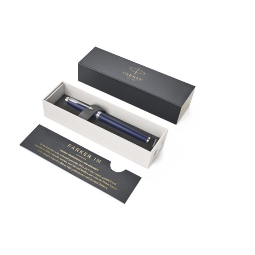 Parker IM Core - Matte Blue CT, перьевая ручка, F