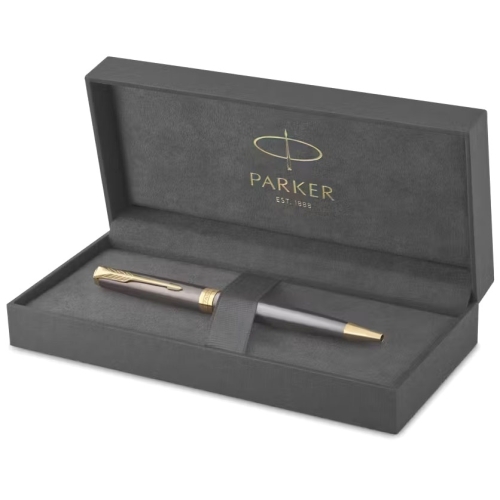Parker Sonnet Grey Core GT, шариковая ручка, M, подарочная упаковка