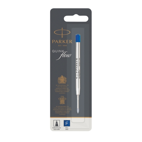 Parker Стержень для шариковой ручки, F, синий (в блистере)