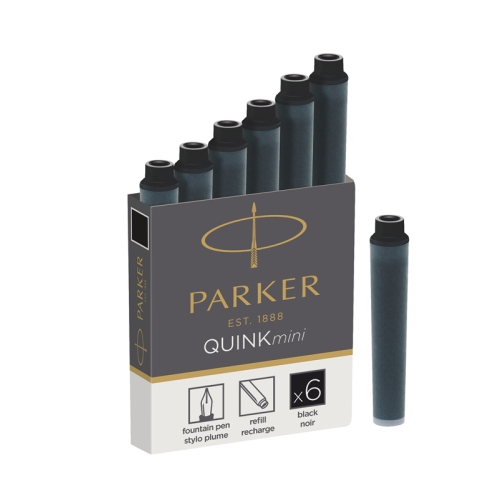 Parker Чернила (картридж), черный, 6 шт в упаковке