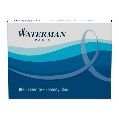 Waterman Чернила (картридж), синий, 8 шт в упаковке