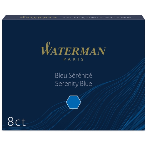 Waterman Чернила (картридж), синий, 8 шт в упаковке