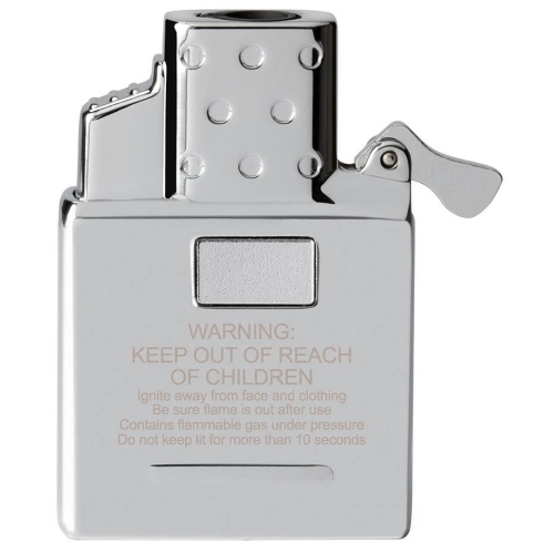 Газовый вставной блок для широкой зажигалки Zippo, одинарное пламя, нержавеющая сталь