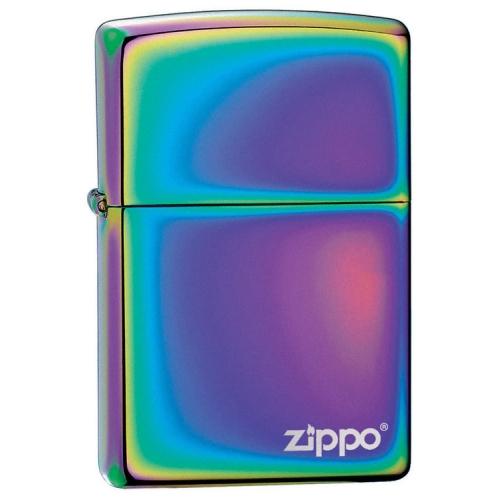 Зажигалка Spectrum Zippo Logo с покрытием Spectrum, латунь/сталь, разноцветная, глянцевая