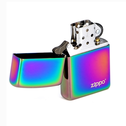 Зажигалка Spectrum Zippo Logo с покрытием Spectrum, латунь/сталь, разноцветная, глянцевая