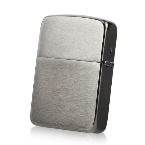 Зажигалка Zippo (1941Replica) с покрытием Black Ice, латунь/сталь, чёрная, глянцевая, 36x12