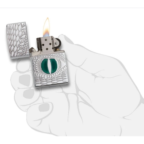 Зажигалка Zippo Armor™ с покрытием High Polish Chrome, латунь/сталь, серебристая, 36x12x56 мм