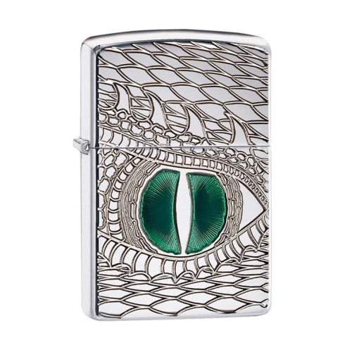 Зажигалка Zippo Armor™ с покрытием High Polish Chrome, латунь/сталь, серебристая, 36x12x56 мм