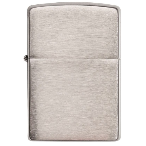 Зажигалка Zippo c покрытием Brushed Chrome, латунь/сталь, серебристая, матовая, 36х12x56 мм