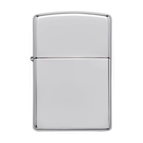 Зажигалка Zippo c покрытием High Polish Chrome, латунь/сталь, серебристая, глянцевая, 36х12x56