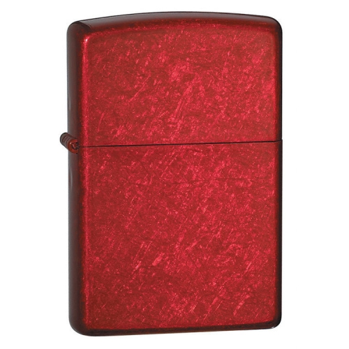 Зажигалка Zippo Candy Apple Red, латунь/сталь, красная, глянцевая