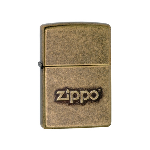 Зажигалка Zippo Classic с покрытием Antique Brass, латунь/сталь, серебристая, матовая, 36x12x56 мм