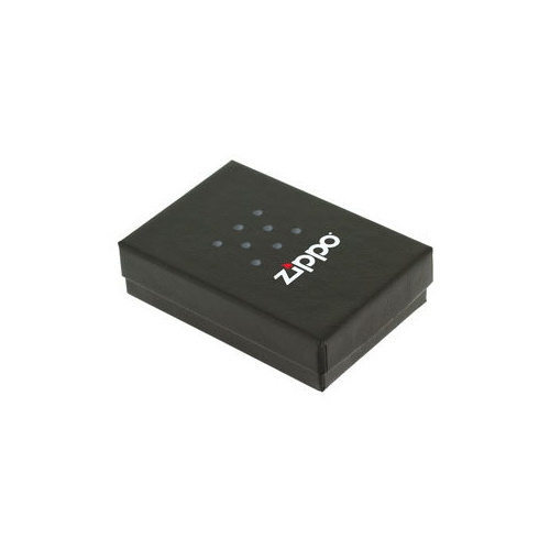 Зажигалка Zippo Classic с покрытием Black Ice, латунь/сталь, чёрная, глянцевая, 36x12x56 мм