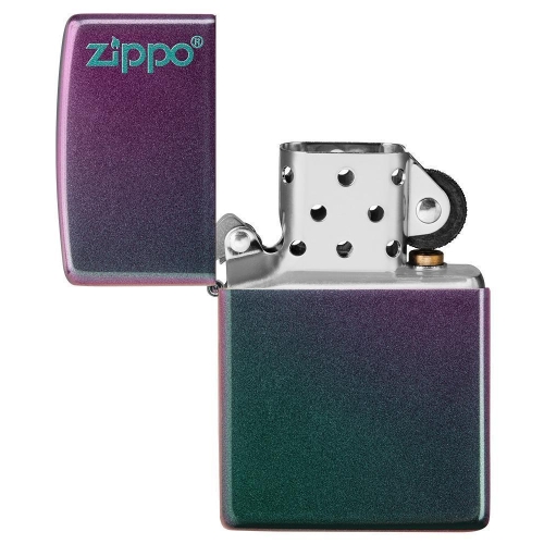 Зажигалка Zippo Classic с покрытием Iridescent, латунь/сталь, фиолетовая, матовая