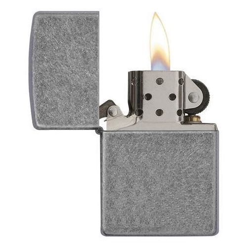 Зажигалка Zippo Classic с покрытием Plate, латунь/сталь, серебристая, матовая, 36х12x56 мм