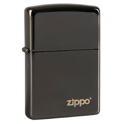 Зажигалка Zippo №150ZL* с покрытием Black Ice, латунь/сталь, чёрная с фирменным логотипом