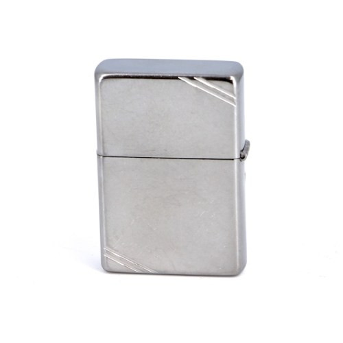 Зажигалка Zippo Replica с покрытием Street Chrome, латунь/сталь, серебристая, матовая, 36x12x56 мм