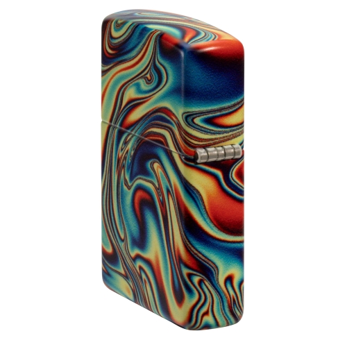 Зажигалка Zippo Swirl с покрытием Glow In The Dark Green, латунь/сталь, разноцветная, 38x13x57 мм