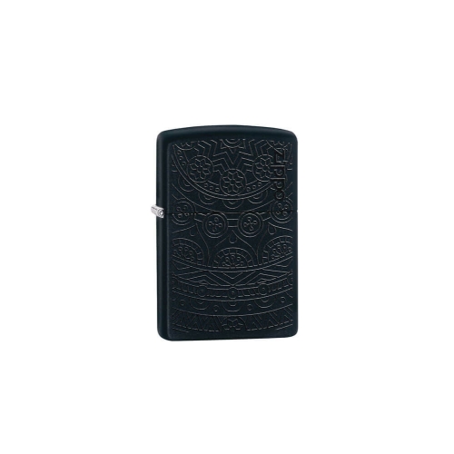 Зажигалка Zippo Tone on Tone Design с покрытием Black Matte, латунь/сталь, чёрная, 36x12x56 мм