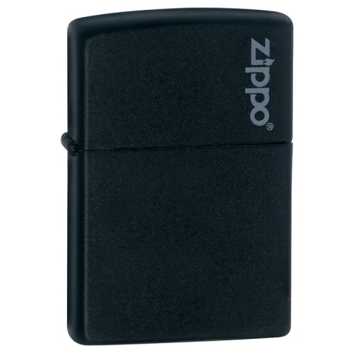 Зажигалка Zippo ZL* с покрытием Black Matte, латунь/сталь, чёрная с фирменным логотипом, матовая