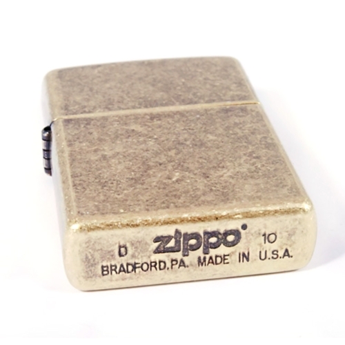 Зажигалка Zippo с покрытием Anitque Brass, медь/сталь, матовая, 36x12x56 мм