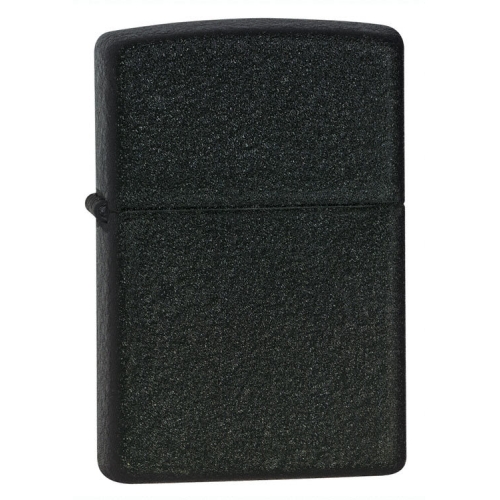 Зажигалка Zippo с покрытием Black Crackle, латунь/сталь, чёрная, матовая, 36x12x56 мм