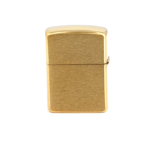 Зажигалка Zippo с покрытием Brushed Brass, латунь/сталь, золотистая, матовая, 36х12х56 мм