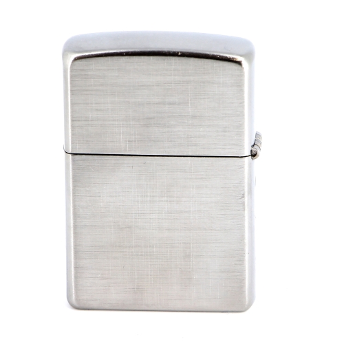 Зажигалка Zippo с покрытием Brushed Chrome, латунь/сталь, серебристая, матовая, 36x12x56 мм