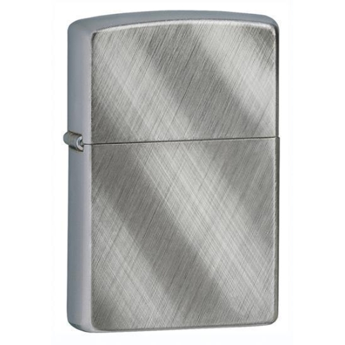 Зажигалка Zippo с покрытием Brushed Chrome, латунь/сталь, серебристая, матовая, 36x12x56 мм