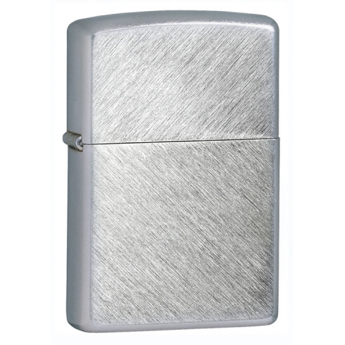 Зажигалка Zippo с покрытием Herringbone Sweep, латунь/сталь, серебристая, матовая, 36x12x56