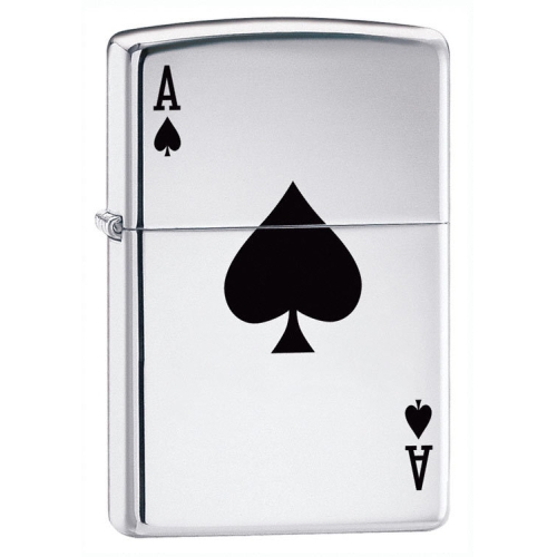 Зажигалка Zippo с покрытием High Polish Chrome, латунь/сталь, серебристая, глянцевая, 36x12x