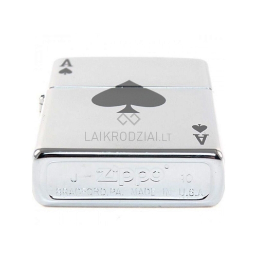 Зажигалка Zippo с покрытием High Polish Chrome, латунь/сталь, серебристая, глянцевая, 36x12x