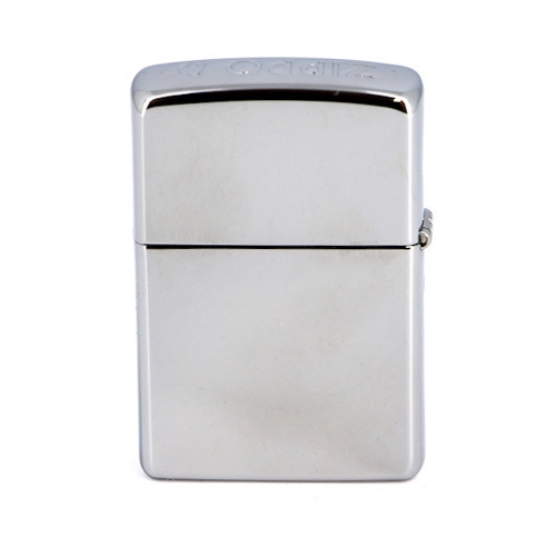 Зажигалка Zippo с покрытием High Polish Chrome, латунь/сталь, серебристая, глянцевая, 36x12x5