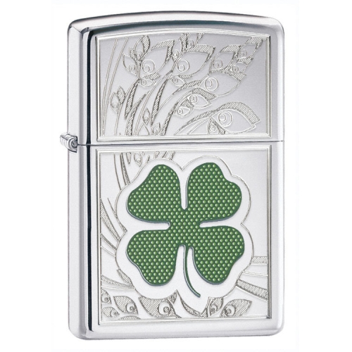 Зажигалка Zippo с покрытием High Polish Chrome, латунь/сталь, серебристая, глянцевая, 36х12х56