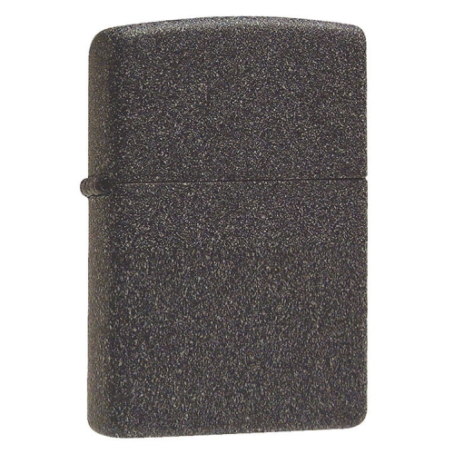 Зажигалка Zippo с покрытием Iron Stone, латунь/сталь, серая, матовая, 36x12x56 мм