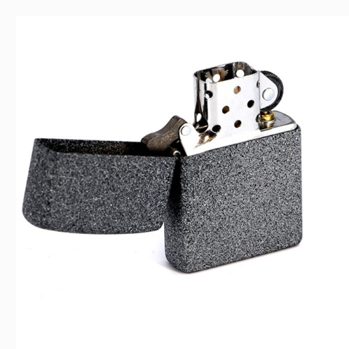Зажигалка Zippo с покрытием Iron Stone, латунь/сталь, серая, матовая, 36x12x56 мм