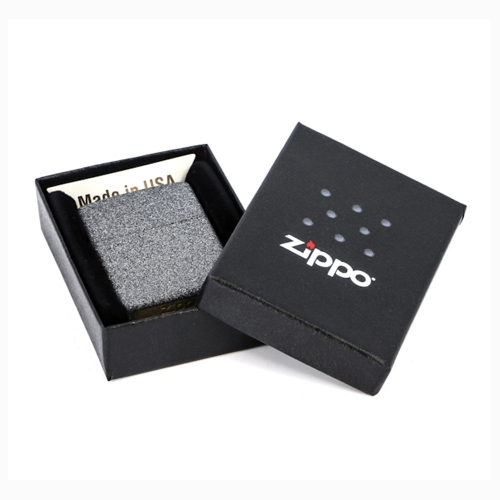 Зажигалка Zippo с покрытием Iron Stone, латунь/сталь, серая, матовая, 36x12x56 мм