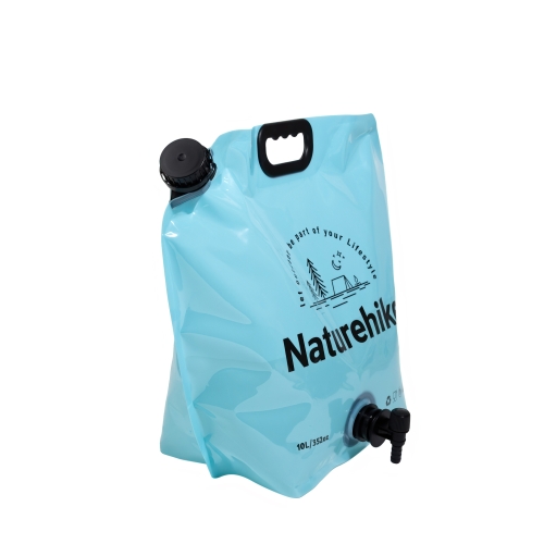 Канистра мягкая Naturehike, с клапаном для воды, 10л, голубой (CNK2450CF027)