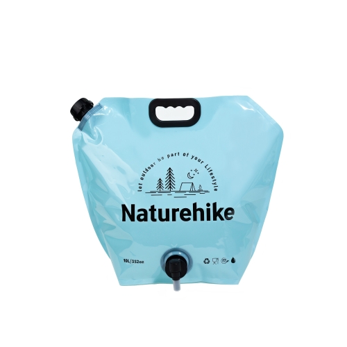 Канистра мягкая Naturehike, с клапаном для воды, 10л, голубой (CNK2450CF027)