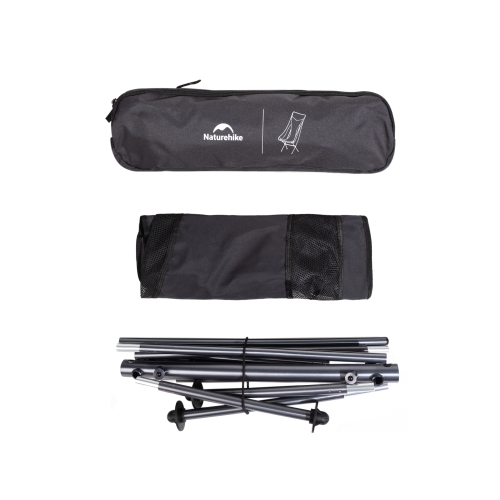 Кресло складное Naturehike L04, размер L, черное (CNK2450JJ015)