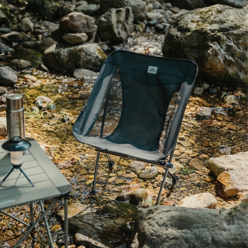 Кресло складное ультралегкое Naturehike L04, размер M, черное (CNK2450JJ015)