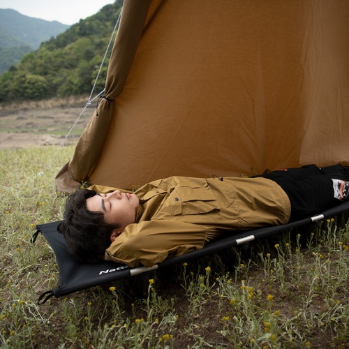 Кровать складная Naturehike односпальная XJC05, черная (NH20JJ001)
