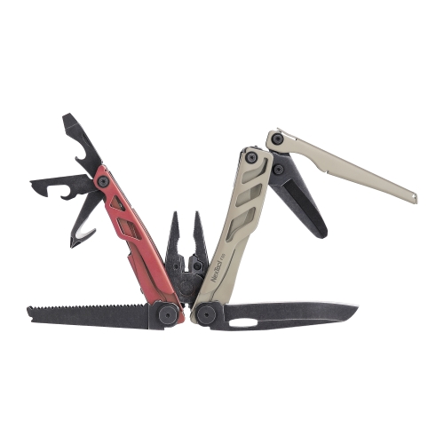 Мультитул Nextool Flagship F30 Pro, 16 функций, красный/ореховый, нейлоновый чехол (NE20203B)