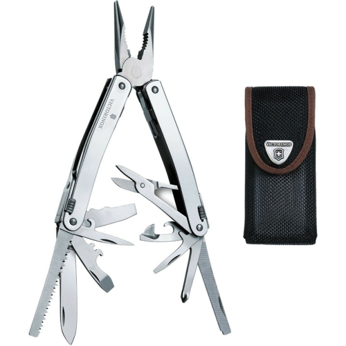 Мультитул Victorinox SwissTool Spirit X, 105 мм, 26 функций, нейлоновый чехол