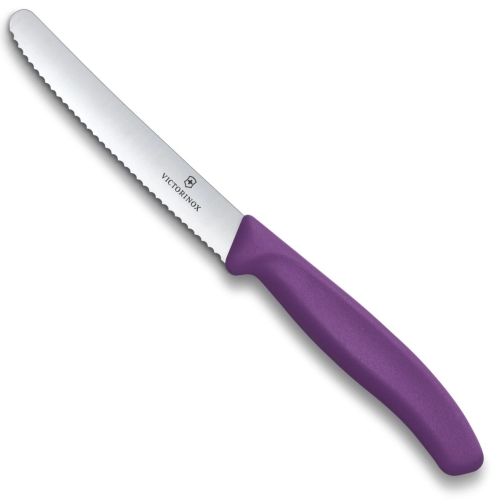 Набор Victorinox кухонный, 6 ножей, лезвие 11 см волнистое, цвет ассорти, европодвес
